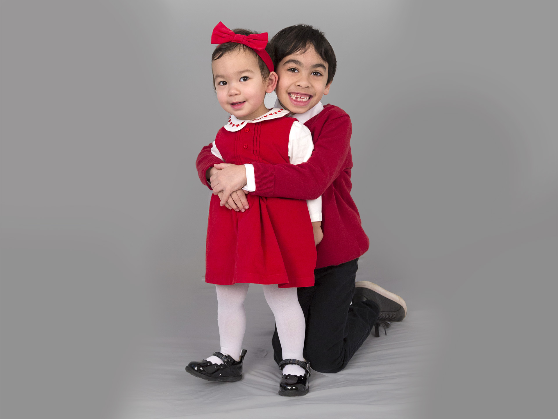 Portrait of two children